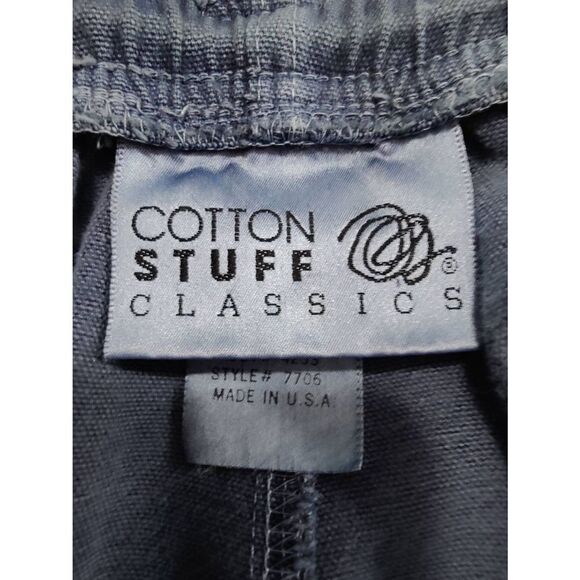 Cotton Stuff classics 100% cotton wide leg pants with drawstring waist. Size wom - Picture 3 of 4